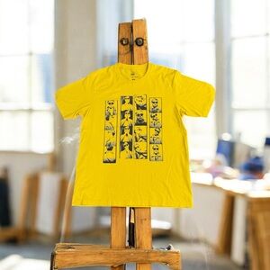 Uniqlo Yellow Short Sleeve Tee with Andy Warhol design